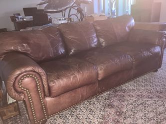 Leather couch