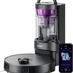 Eureka E20 Plus Robot Vacuum and Mop Combo with Bagless Self Emptying BLACK