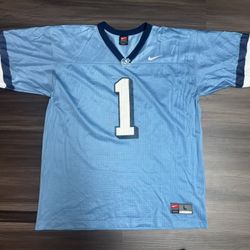 Vintage Nike Team North Carolina UNC Tar Heels #1 NCAA Football Jersey Sz Large