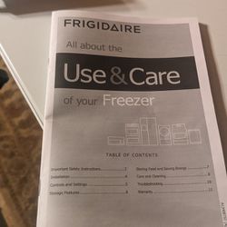Frigidaire Deep Freezer 