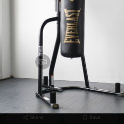 80# Punching Bag W/ Stand And Speed Bag 