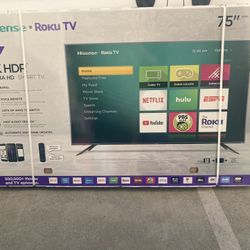 75” Inch Hisense Smart Roku UHDTV 4K
