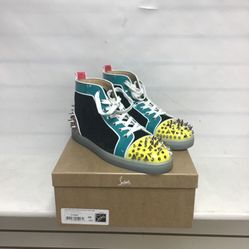 Christian Louboutin Pik Pik Orlato Flat Pat Stellar Multicolor EU SIZE 45 US Size 12