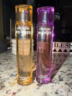 New never used Clinique My Happy Cocoa & Cashmere,Cookies & Kisses  Perfume Spray 0.5oz$25 each