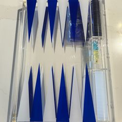 Bello New York Lucite Luxury Acrylic/Lucite Backgammon Set (Brand New)