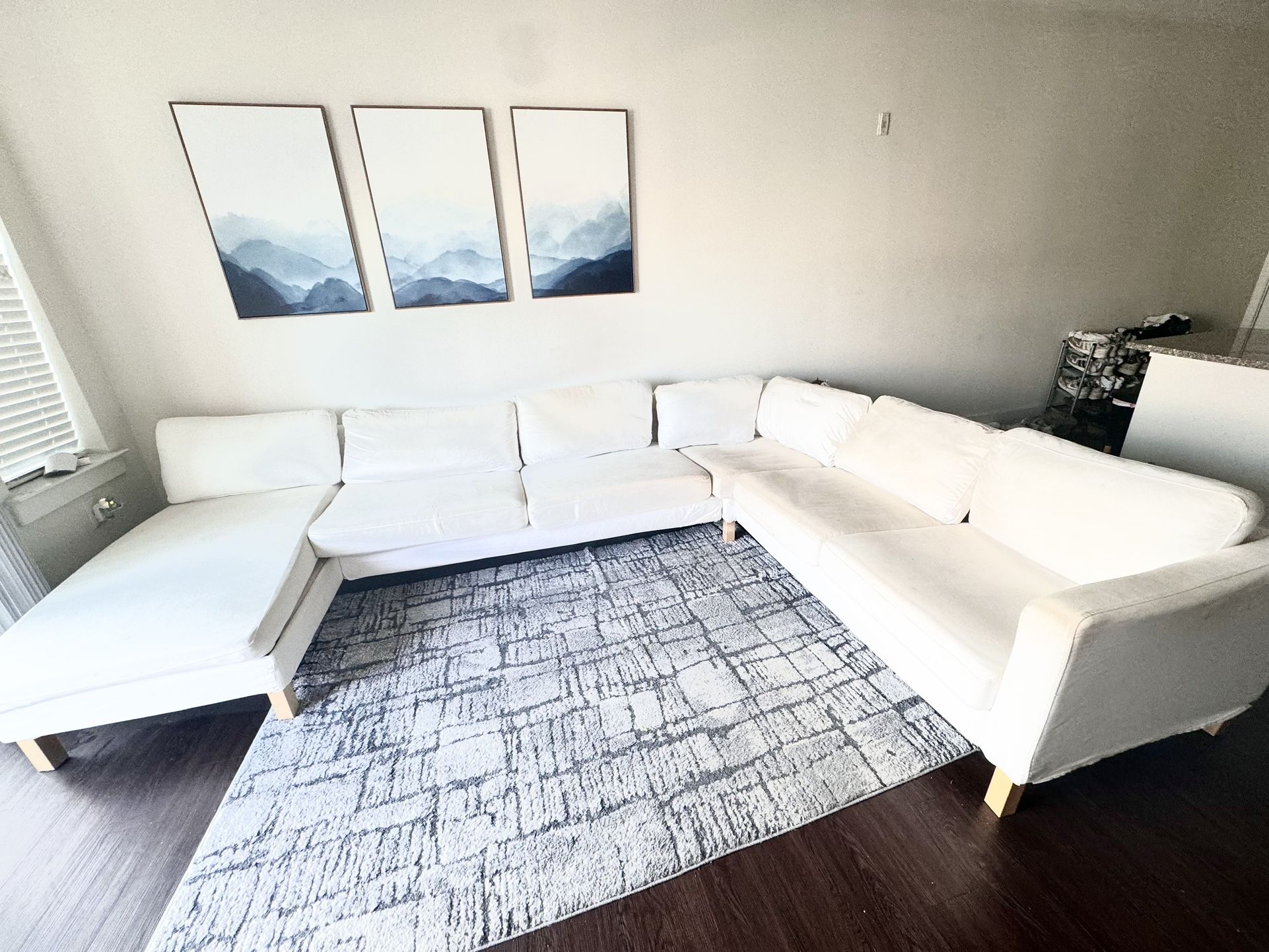 White Sectional Couch From IKEA