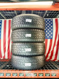 Set of 4 Used tires Size: 275/65R18 Toyo Open Country Trail  Rugged Terrain Tire for Off-Road SUVs & Trucks 275 65 18 Rugged All-Terrain
