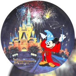Vintage Disney Tokyo Disneyland 10th Anniversary Plate 1983–1993 Sorcerer Mickey