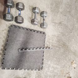 Dumbells Set Of 25's And 35's 