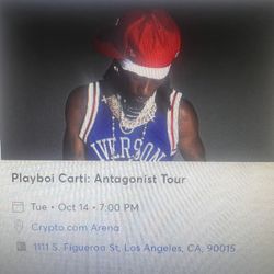 2 Playboi Carti Tickets (Read Description)