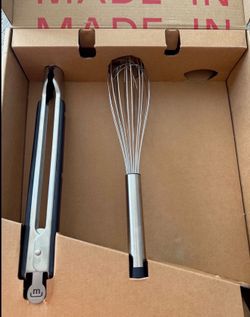 Made In Whisk And Tongs New In Box  (original)
