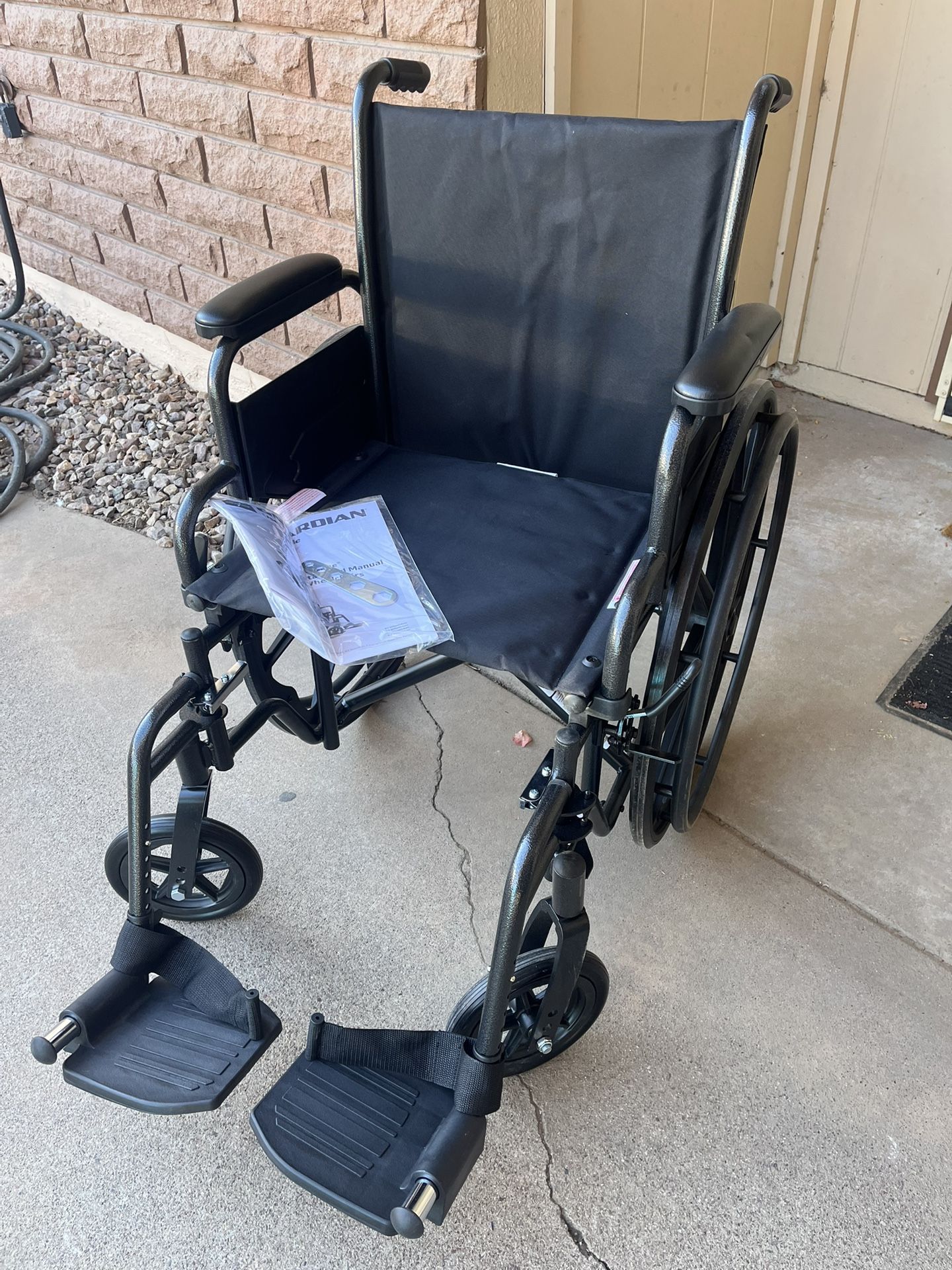 Wheelchair W/Footrests, Brand New, 17” Seat