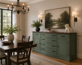 Green sideboard, Buffet, credenza, dresser, or Tv Stand