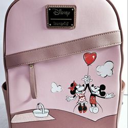 Loungefly Disney Mickey and Minnie Valentine Balloon Mini Backpack