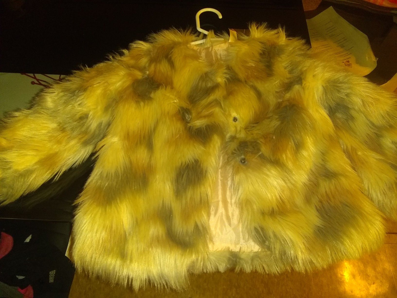 Toddler girl size 2t fur coat