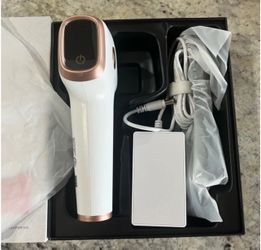 IPL Ice Cooling Hair Removal Device - Gold and White 