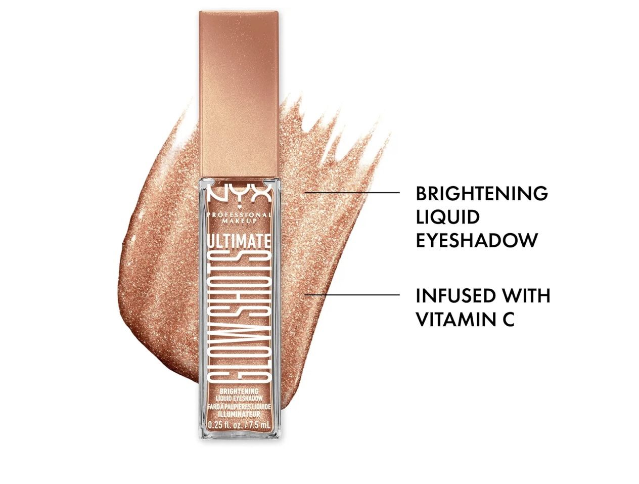 NYX PROFESSIONAL MAKEUP Ultimate Glow Shots, liquid eye shadow, long-lasting