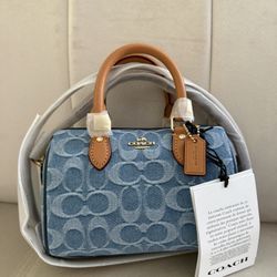 Coach Mini Rowan Denim