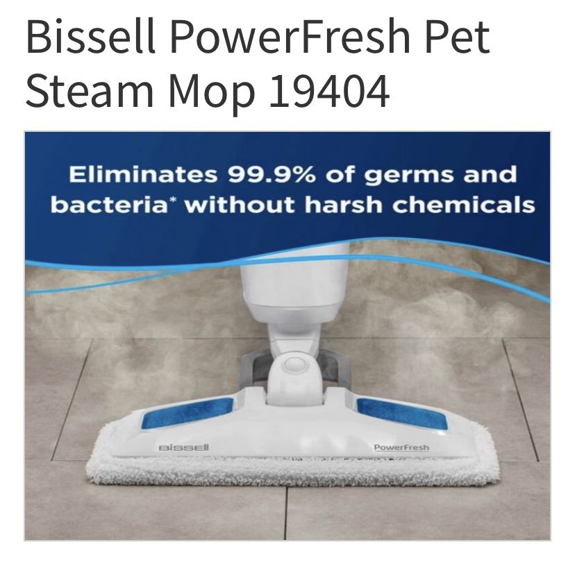 Bissell 19404 PowerFresh Pet Steam Mop - White