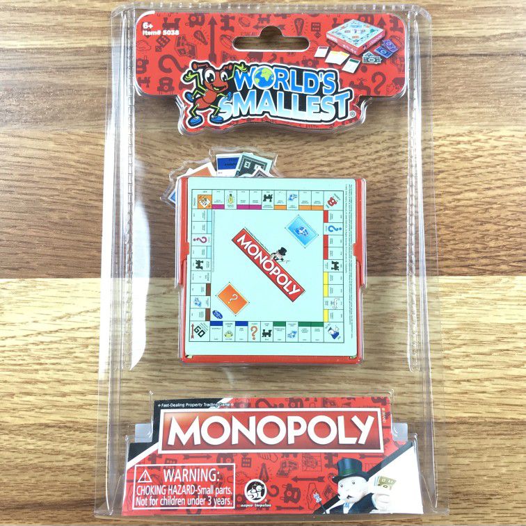 Monopoly Mini Board Game Worlds Smallest Tiny Micro