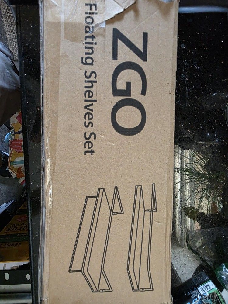ZGO floating shelves set Wood Color