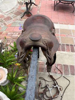 Old vintage saddle