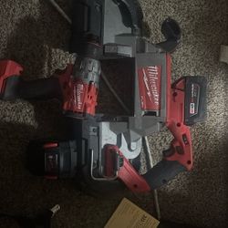 Milwaukee M18 FUEL Band Saw & Drill Set - Excellent Condition!
