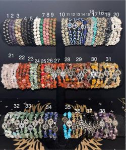 Handmade Crystal Bracelet Genuine Gemstone Beaded Jewelry Gift