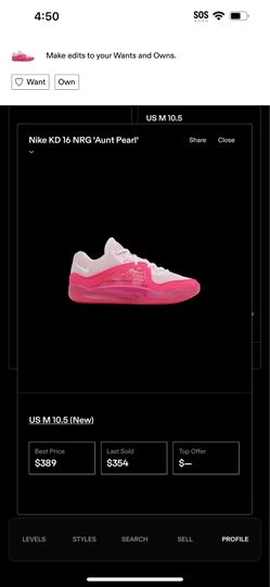 Nike Kd 16 NRG ‘Aunt Pearl’
