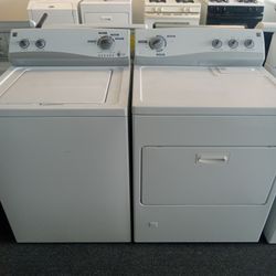 Matching washer and gas dryer set with warranty 