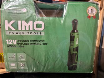 KIMO 12V 3/8 Inch Cordless Ratchet Wrench Kit