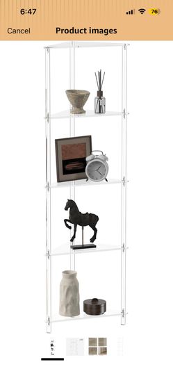 5 Tier Acrylic Shelf