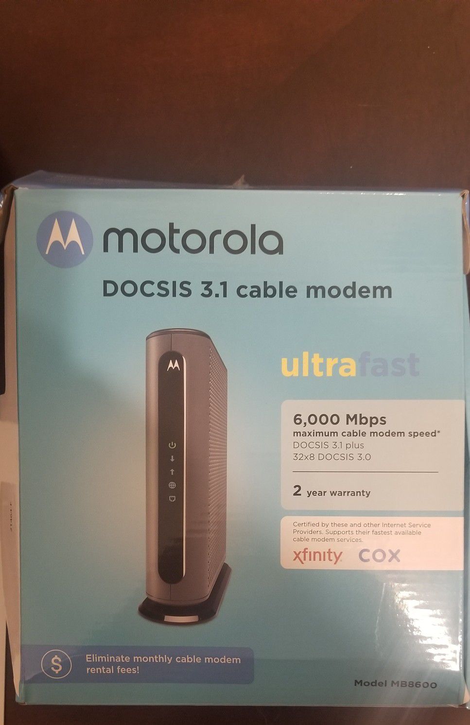 Motorola DOCSIS 3.1 Modem- new