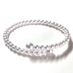 Water Pearl Bracelet Bangle Adjust 3.5-4.5inches 