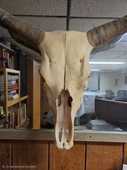 Texas Longhorn Cattle Skull