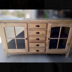 Wood Buffet, Credenza, TV Cabinet, Entry Table, Desk