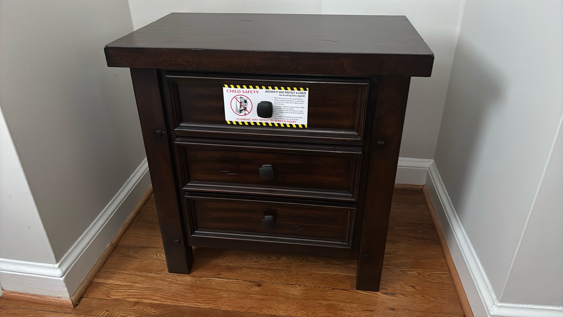 (2) Solid Wood Nightstands