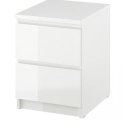 IKEA Nightstand - White 2-Drawer