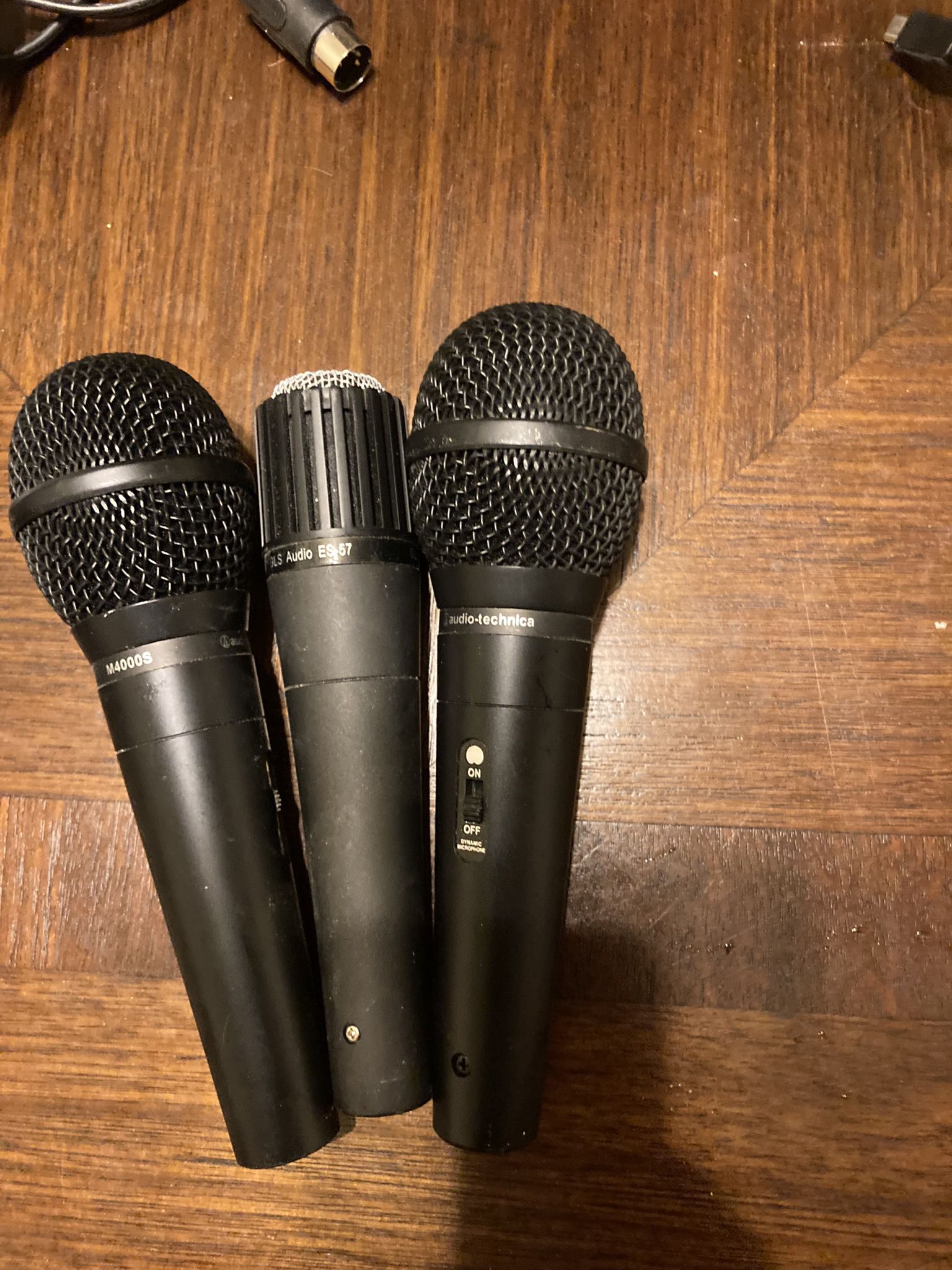 Three Dynamic Microphones