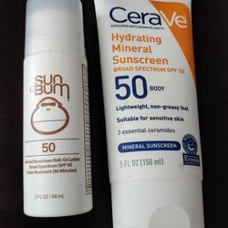 Brand New Mineral Sunscreen SPF 50 Full Sizes $10 Each
