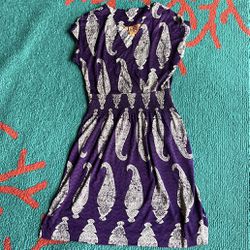 Rare classy purple spring Tory Burch dress silk