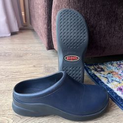 Navy Blue Klogs Mules - Size 6