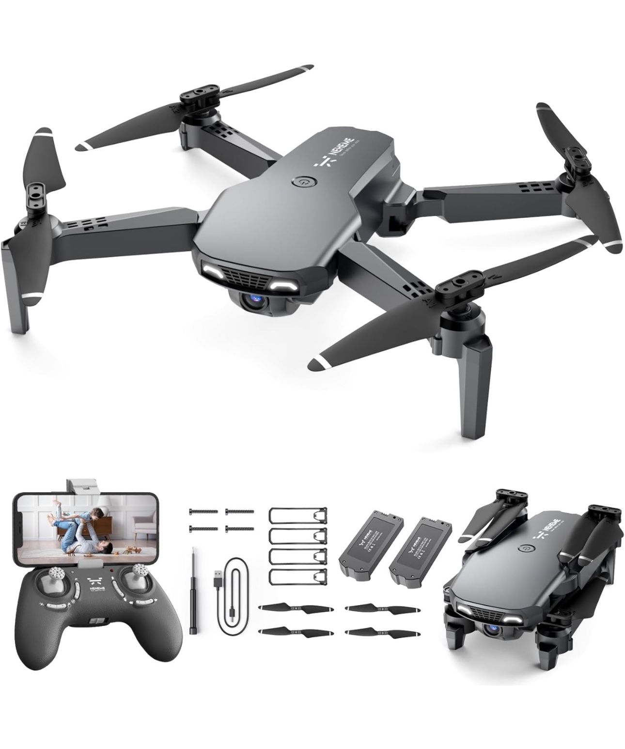 🔥NEW🔥Foldable Drones with 1080P HD Camera for Adults, RC Quadcopter WiFi