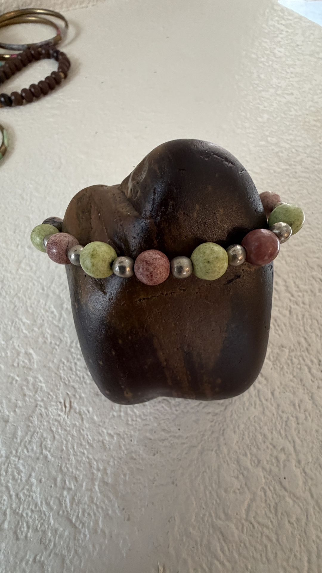 Organic Rhodonite Bracelet $23