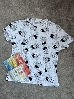 DIY SpongeBob Tie Dye Shirt Size 10