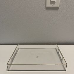 Acrylic Tray With Gold Trim