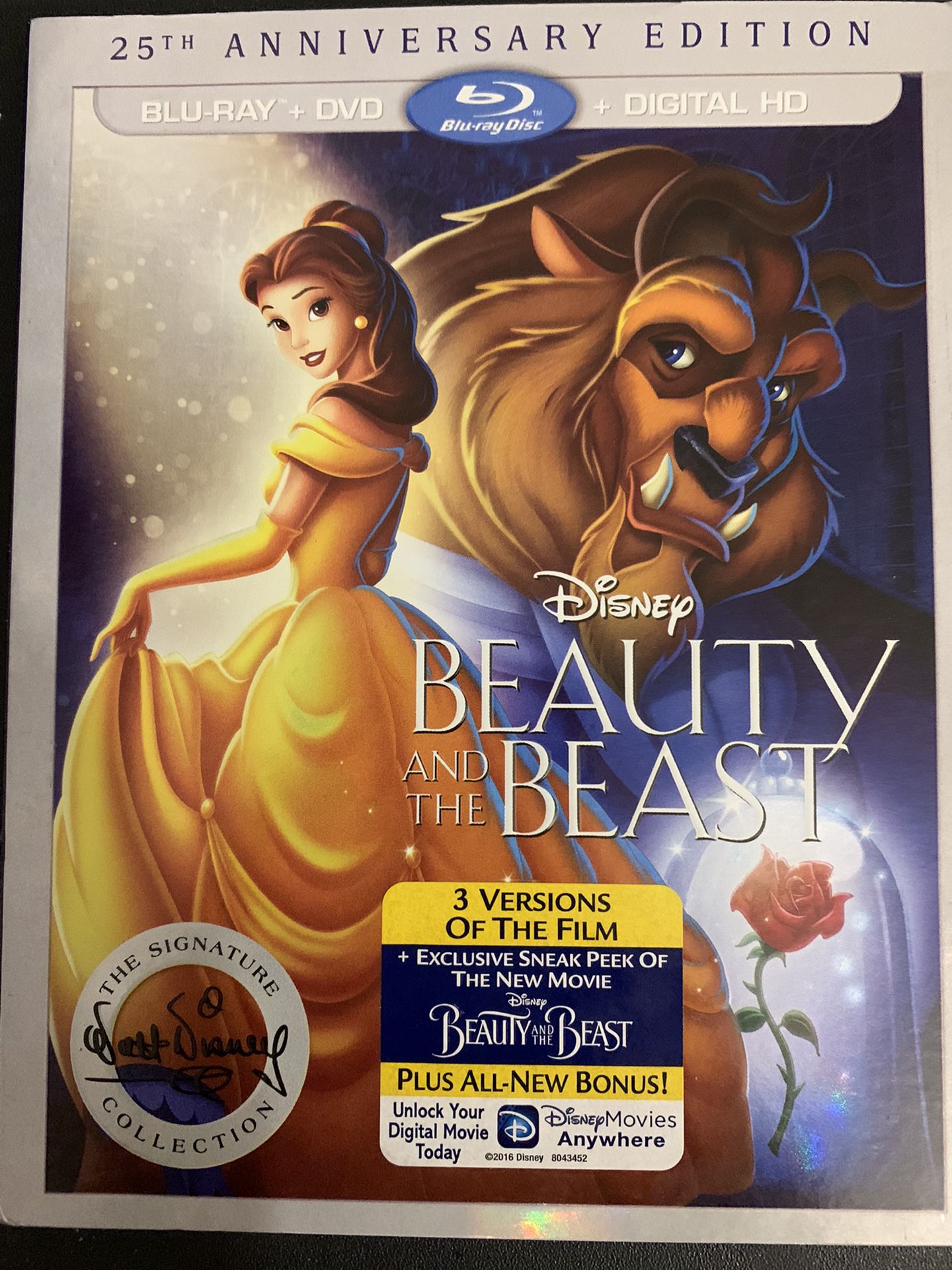 Disney’s BEAUTY And The BEAST 25th Anniversary Edition (Blu-Ray + DVD + Digita!)