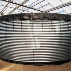 Genap Corrugated Steel Water Silo (Tank) 5,820 Gallons, 8.9ft x 12.8ft.