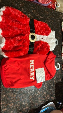 Set Of 2 Medium Christmas Dog Clothes 