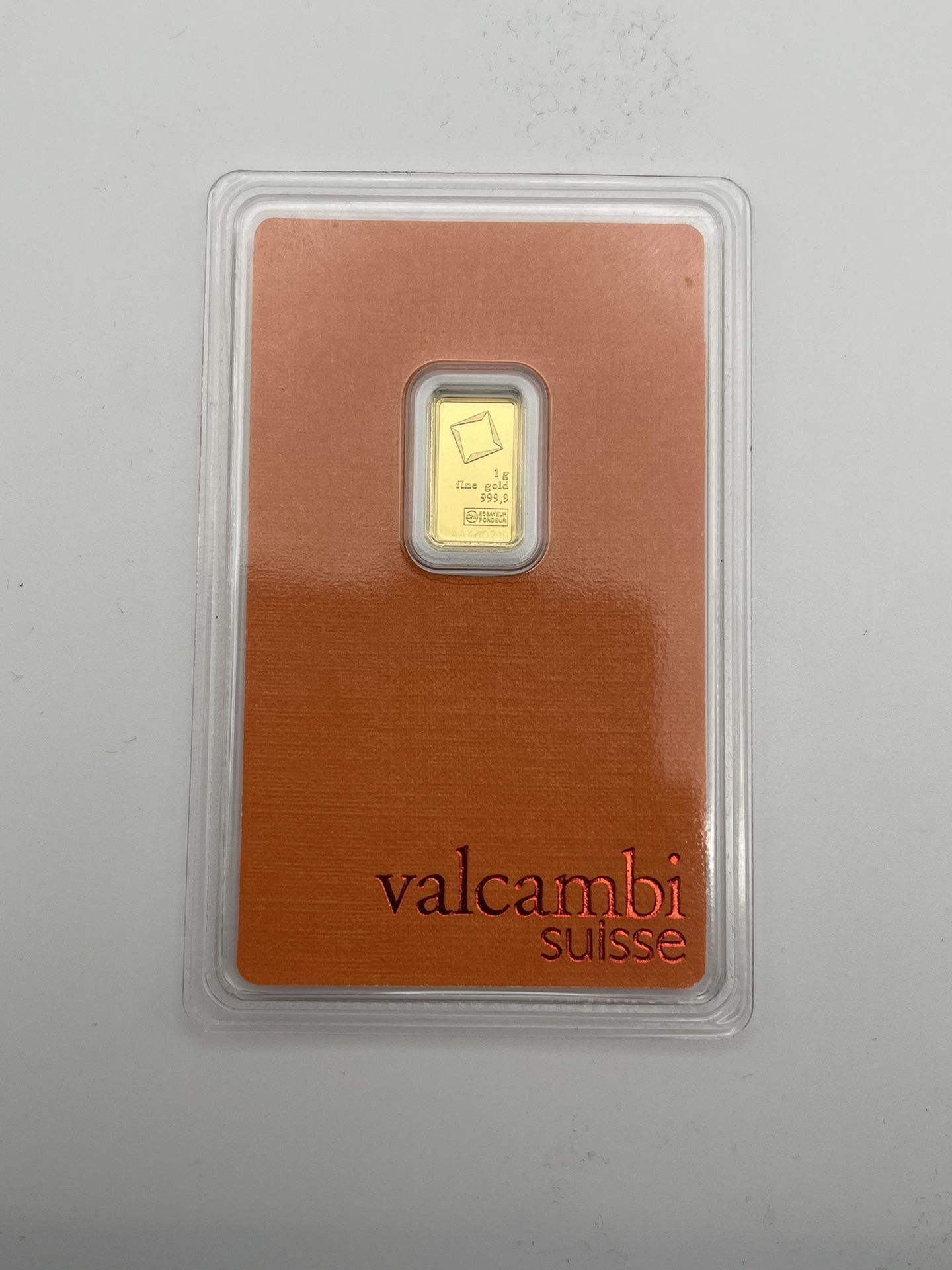 Valcambi 1g Gold Bar